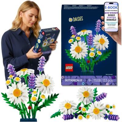 Stokrotki Botanicals Kwiaty LEGO PREZENT Ozdoba Dekoracja LEGO PREZENT NA WALENTYNKI + EBOOK-2 Stokrotki Botanicals Kwiaty LEGO PREZENT Ozdoba Dekoracja LEGO PREZENT NA WALENTYNKI + EBOOK-2