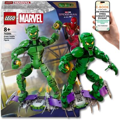 Lego SUPER HEROES ZIELONY GOBLIN 76284 – 471 Elementów Szalonej Zabawy z Szybowcem, Bombami i Akcją Prosto z Komiksów Marvela KLOCKI PREZENT + EBOOK-1 Lego SUPER HEROES ZIELONY GOBLIN 76284 – 471 Elementów Szalonej Zabawy z Szybowcem, Bombami i Akcją Prosto z Komiksów Marvela KLOCKI PREZENT + EBOOK-1