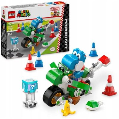 SUPER MARIO - Motocykl Mario Kart Yoshi Bike ZESTAW LEGO PREZENT DLA CHŁOPCA DZIECI SUPER MARIO - Motocykl Mario Kart Yoshi Bike ZESTAW LEGO PREZENT DLA CHŁOPCA DZIECI