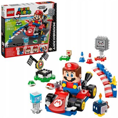 SUPER MARIO - Samochód Auto Figurka Mario i Standard Kart ZESTAW LEGO PREZENT DLA CHŁOPCA DZIECI SUPER MARIO - Samochód Auto Figurka Mario i Standard Kart ZESTAW LEGO PREZENT DLA CHŁOPCA DZIECI
