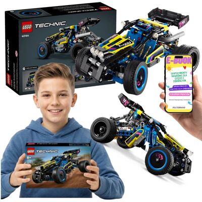 Lego TECHNIC 42164 Wyścigowy Łazik Terenowy Auto Buggy Prezent + E-BOOK Lego TECHNIC 42164 Wyścigowy Łazik Terenowy Auto Buggy Prezent + E-BOOK
