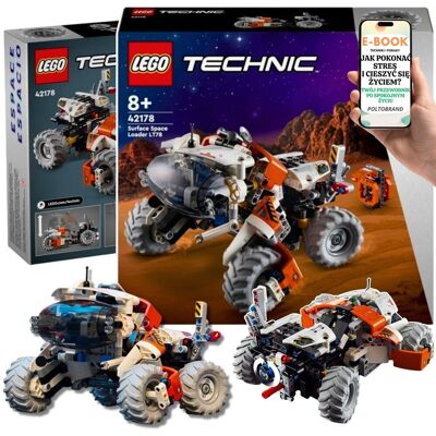 TECHNIC 42178 - KOSMICZNA ŁADOWARKA LT78 z DŹWIGIEM i ŚLUZĄ POWIETRZNĄ Kosmiczny Pojazd Lego dla Dzieci i Dorosłych + EBOOK-1 TECHNIC 42178 - KOSMICZNA ŁADOWARKA LT78 z DŹWIGIEM i ŚLUZĄ POWIETRZNĄ Kosmiczny Pojazd Lego dla Dzieci i Dorosłych + EBOOK-1