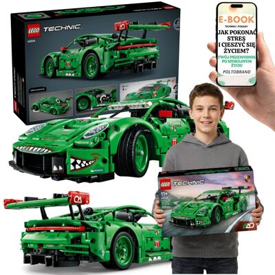 Lego TECHNIC 42224 Porsche 911 GT3 R REXY AO Racing Auto Wyścigowe Dla Chłopca + E-BOOK-1 Lego TECHNIC 42224 Porsche 911 GT3 R REXY AO Racing Auto Wyścigowe Dla Chłopca + E-BOOK-1