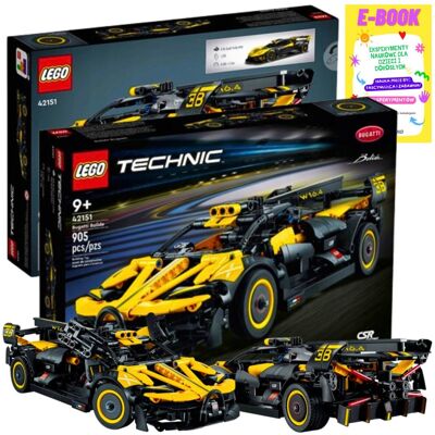 Lego Technic - Bolid Bugatti - Klocki Auto Na Prezent + Ebook Lego Technic - Bolid Bugatti - Klocki Auto Na Prezent + Ebook