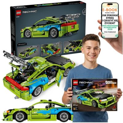 Lego Technic Fast Furious Mitsubishi Eclipse 42229 Prezent + E-BOOK-1 Lego Technic Fast Furious Mitsubishi Eclipse 42229 Prezent + E-BOOK-1