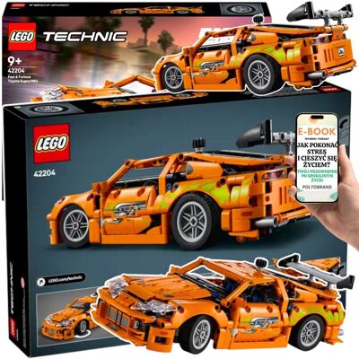 Lego TECHNIC, klocki, Fast & Furious SUPRA MK4, 42204 + EBOOK-1 Lego TECHNIC, klocki, Fast & Furious SUPRA MK4, 42204 + EBOOK-1