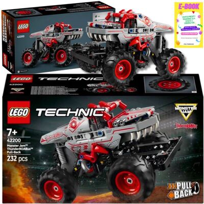 Lego TECHNIC KLOCKI PREZENT Monster Jam ThunderROARus z napędem typu pull-back 42200 + EBOOK Lego TECHNIC KLOCKI PREZENT Monster Jam ThunderROARus z napędem typu pull-back 42200 + EBOOK