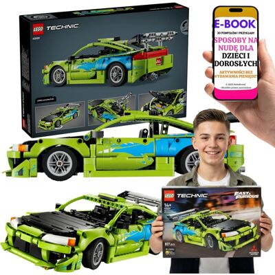 Lego Technic Kultowe Auto z Filmu Szybcy i Wściekli (42229) + E-BOOK-3 Lego Technic Kultowe Auto z Filmu Szybcy i Wściekli (42229) + E-BOOK-3
