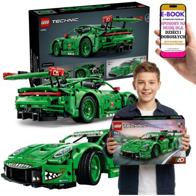Lego Technic Porsche REXY AO Racing 42224 Auto Sportowe Wyścigi Dinozaur Prezent + E-BOOK-3 Lego Technic Porsche REXY AO Racing 42224 Auto Sportowe Wyścigi Dinozaur Prezent + E-BOOK-3
