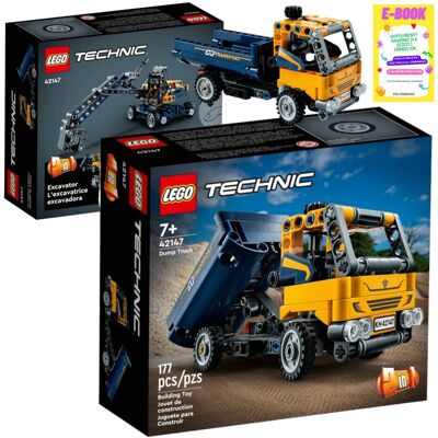 Technic Prezent 2 W 1 - Wywrotka Koparka Lego Prezent + Ebook Technic Prezent 2 W 1 - Wywrotka Koparka Lego Prezent + Ebook