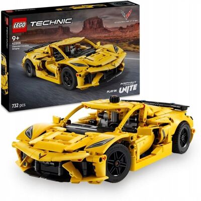 TECHNIC - Samochód Auto żółty Chevrolet Corvette Stingray ZESTAW LEGO PREZENT DLA CHŁOPCA DZIECI TECHNIC - Samochód Auto żółty Chevrolet Corvette Stingray ZESTAW LEGO PREZENT DLA CHŁOPCA DZIECI