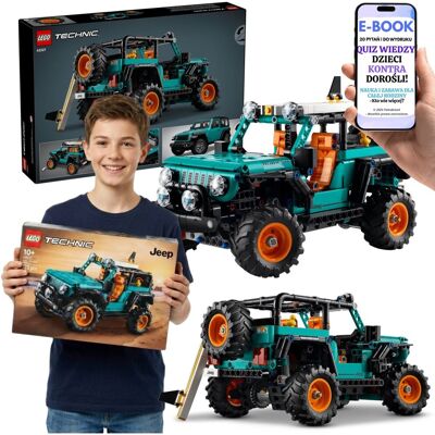 Lego TECHNIC SUV 42227 Jeep Wrangler Rubicon Samochód Terenowy + E-BOOK-2 Lego TECHNIC SUV 42227 Jeep Wrangler Rubicon Samochód Terenowy + E-BOOK-2