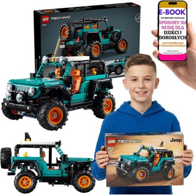 Lego Technic SUV Jeep Wrangler Rubicon 42227 Samochód Off Road Silnik V6 Prezent + E-BOOK-3 Lego Technic SUV Jeep Wrangler Rubicon 42227 Samochód Off Road Silnik V6 Prezent + E-BOOK-3