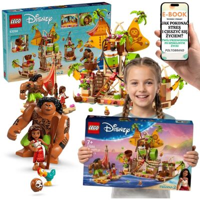 Lego VAIANA 43258 Disney Barka Kakamorów Prezent Dla Dziewczynki + E-BOOK-1 Lego VAIANA 43258 Disney Barka Kakamorów Prezent Dla Dziewczynki + E-BOOK-1