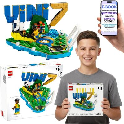 Lego VINI JR 43027 Piłkarskie Momenty Numer 7 Brazylia Prezent Dla Chłopca Kibica + E-BOOK-2 Lego VINI JR 43027 Piłkarskie Momenty Numer 7 Brazylia Prezent Dla Chłopca Kibica + E-BOOK-2