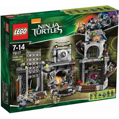 Lego Wojownicze żółwie Ninja, klocki Inwazja na kryjówkę żółwi, 79117 Lego Wojownicze żółwie Ninja, klocki Inwazja na kryjówkę żółwi, 79117