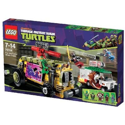 Lego Wojownicze żółwie Ninja, klocki Pościg uliczny, 79104 Lego Wojownicze żółwie Ninja, klocki Pościg uliczny, 79104