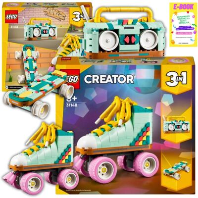 wrotka w stylu retro lego creator 3 w 1 (31148) klocki prezent + ebook wrotka w stylu retro lego creator 3 w 1 (31148) klocki prezent + ebook