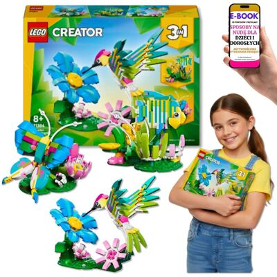 ZESTAW 3W1 Dzikie Zwierzęta • Koliber Motyl Ryba (31384) Lego Prezent Dla Wnuczki Córki + EBOOK-3 ZESTAW 3W1 Dzikie Zwierzęta • Koliber Motyl Ryba (31384) Lego Prezent Dla Wnuczki Córki + EBOOK-3