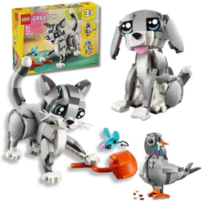 Lego Zestaw Creator 3 w 1: Psotny Kot, Wesoły Pies i Ciekawski Gołąb – Kreatywna Zabawa dla Dzieci Lego Zestaw Creator 3 w 1: Psotny Kot, Wesoły Pies i Ciekawski Gołąb – Kreatywna Zabawa dla Dzieci