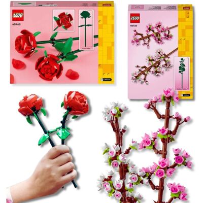 Lego Zestaw Iconic Kwiaty Wiśni i Róże – Idealny Prezent Walentynki i Dekoracja Klocki 40460 40725 Lego Zestaw Iconic Kwiaty Wiśni i Róże – Idealny Prezent Walentynki i Dekoracja Klocki 40460 40725
