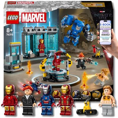 Lego Zestaw Marvel Iron Man 76315 – Pełne Laboratorium z Mechem IGOR + Bohaterowie Avengersów PREZENT DLA DZIECI + EBOOK-2 Lego Zestaw Marvel Iron Man 76315 – Pełne Laboratorium z Mechem IGOR + Bohaterowie Avengersów PREZENT DLA DZIECI + EBOOK-2