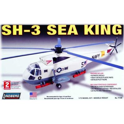 Lindberg, model plastikowy do sklejania Linberg (USA) - Śmigłowiec Helikopter SH-3 Sea King Lindberg, model plastikowy do sklejania Linberg (USA) - Śmigłowiec Helikopter SH-3 Sea King