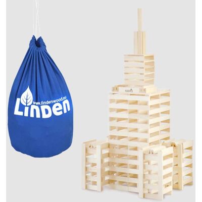 Lindenwood, klocki drewniane Linden, 300 sztuk Lindenwood, klocki drewniane Linden, 300 sztuk