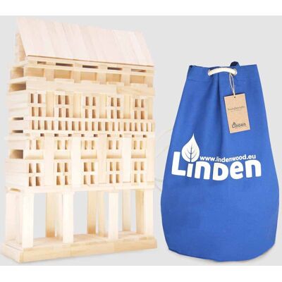 Lindenwood, klocki drewniane Linden, 400 sztuk Lindenwood, klocki drewniane Linden, 400 sztuk