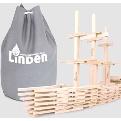 Lindenwood, klocki drewniane Linden, 500 sztuk Lindenwood, klocki drewniane Linden, 500 sztuk