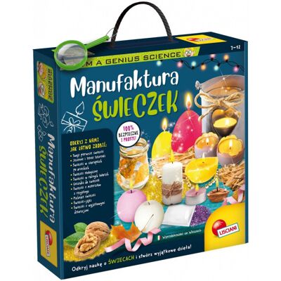 Lisciani, Zestaw naukowy Im a Genius Manufaktura świeczek Lisciani, Zestaw naukowy Im a Genius Manufaktura świeczek