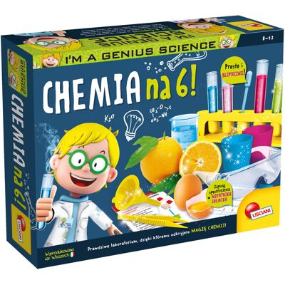 Lisciani - Chemia na 6! - 50 eksperymentów - Zestaw naukowy Lisciani - Chemia na 6! - 50 eksperymentów - Zestaw naukowy