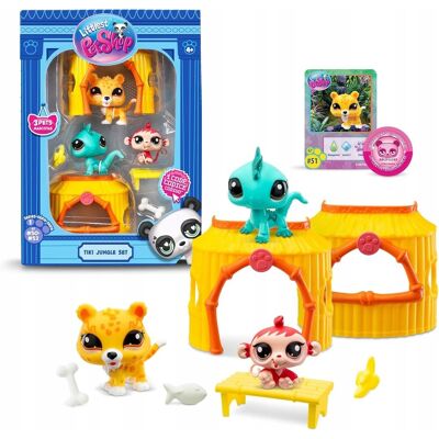 Littlest Pet Shop Zestaw 2 Figurek Pet Shop Zabawka Dla Dzieci Tiki Dżungla Littlest Pet Shop Zestaw 2 Figurek Pet Shop Zabawka Dla Dzieci Tiki Dżungla