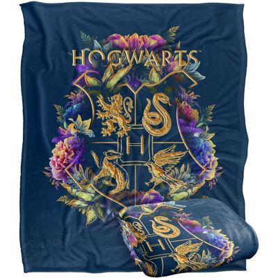 Inny producent LOGOVISION Harry Potter Hogwart wielokolorowy kwiatowy herb oficjalnie licencjonowany jedwabisty w dotyku super miękki koc narzuta 127 cm x 152 cm Inny producent LOGOVISION Harry Potter Hogwart wielokolorowy kwiatowy herb oficjalnie licencjonowany jedwabisty w dotyku super miękki koc narzuta 127 cm x 152 cm