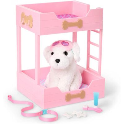 Łóżko piętrowe z pieskiem i akcesoriami różowe Puppy Dreams Bunk Bed Our Generation Łóżko piętrowe z pieskiem i akcesoriami różowe Puppy Dreams Bunk Bed Our Generation