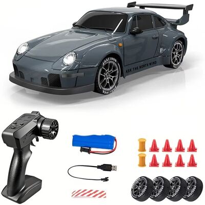 brak danych Lunelii Car - Auto RC Drift 1:24 4WD 20km/h Zdalnie Sterowane LED + 2 Zestawy Opon brak danych Lunelii Car - Auto RC Drift 1:24 4WD 20km/h Zdalnie Sterowane LED + 2 Zestawy Opon