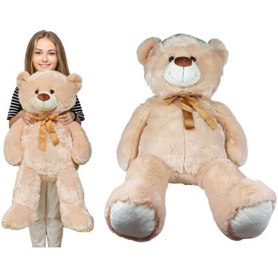 Madej - Miś 100 cm beżowy z kokardką - Teddy bear Madej - Miś 100 cm beżowy z kokardką - Teddy bear