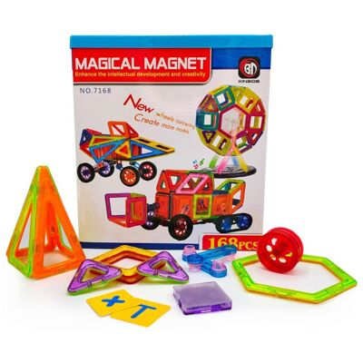 Xinbida Magical Magnet 168 el. - Klocki magnetyczne Xinbida Magical Magnet 168 el. - Klocki magnetyczne