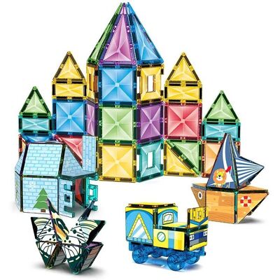 Xinbida Magnetyczne klocki kalejdoskopowe 120 el. – zestaw konstrukcyjny 3D Xinbida Magnetyczne klocki kalejdoskopowe 120 el. – zestaw konstrukcyjny 3D