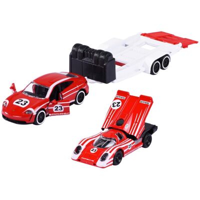 MAJORETTE 2-PACK PORSCHE TAYCAN TURBO S + 917 1:64 MAJORETTE 2-PACK PORSCHE TAYCAN TURBO S + 917 1:64
