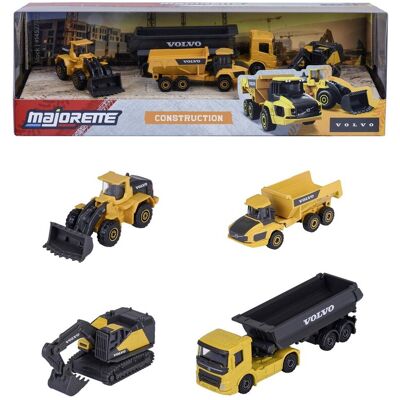 Majorette Construction Volvo 4-Pack 8503105000 Majorette Construction Volvo 4-Pack 8503105000