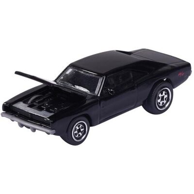 Majorette - Dodge Charger R/T Vintage samochód zabawkowy, skala 1:64 (7,5 cm), z kartą kolekcjonerską, model samochodu dla dzieci od 3 lat Majorette - Dodge Charger R/T Vintage samochód zabawkowy, skala 1:64 (7,5 cm), z kartą kolekcjonerską, model samochodu dla dzieci od 3 lat