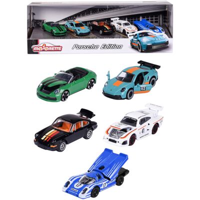Majorette Porsche Edition 5-Pack 1:64 Samochód Nowy Metalowy Model Majorette Porsche Edition 5-Pack 1:64 Samochód Nowy Metalowy Model