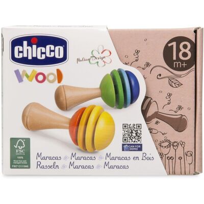 Marakas Dla Dzieci, Drewniany, Chicco Marakas Dla Dzieci, Drewniany, Chicco