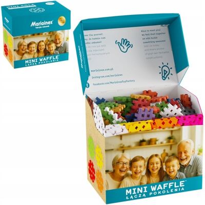 Marioinex Klocki Konstrukcyjne Mini Waffle 200 Elementów Zestaw Seniora Marioinex Klocki Konstrukcyjne Mini Waffle 200 Elementów Zestaw Seniora