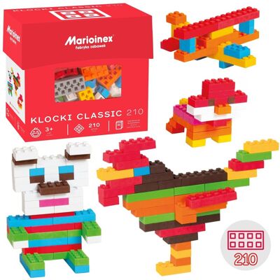 sarcia.eu Marioinex Mini Waffle Classic ZESTAW klocków konstrukcyjnych, MIĘKKIE klocki dla dzieci, BEZPIECZNE - 210 elementów sarcia.eu Marioinex Mini Waffle Classic ZESTAW klocków konstrukcyjnych, MIĘKKIE klocki dla dzieci, BEZPIECZNE - 210 elementów