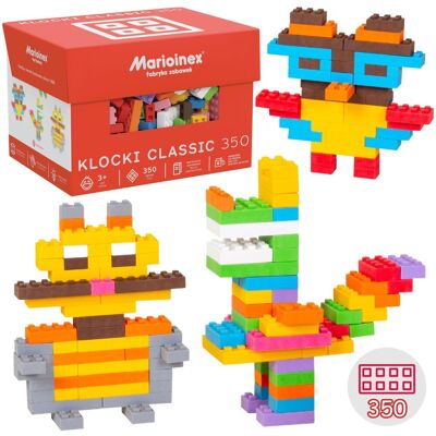sarcia.eu Marioinex Mini Waffle Classic ZESTAW klocków konstrukcyjnych, MIĘKKIE klocki dla dzieci, BEZPIECZNE - 350 elementów sarcia.eu Marioinex Mini Waffle Classic ZESTAW klocków konstrukcyjnych, MIĘKKIE klocki dla dzieci, BEZPIECZNE - 350 elementów