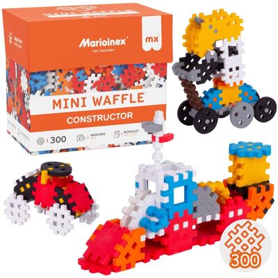 sarcia.eu Marioinex Mini Waffle Konstruktor ZESTAW klocków konstrukcyjnych, MIĘKKIE klocki dla dzieci, BEZPIECZNE - 300 elementów sarcia.eu Marioinex Mini Waffle Konstruktor ZESTAW klocków konstrukcyjnych, MIĘKKIE klocki dla dzieci, BEZPIECZNE - 300 elementów