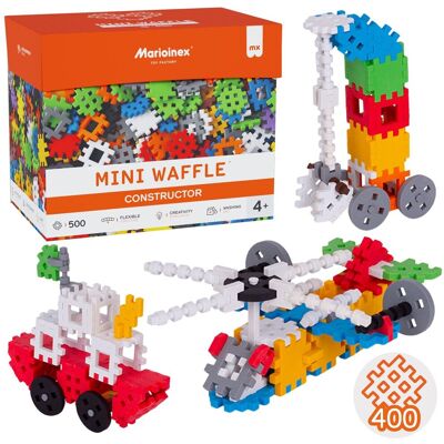 sarcia.eu Marioinex Mini Waffle Konstruktor ZESTAW klocków konstrukcyjnych, MIĘKKIE klocki dla dzieci, BEZPIECZNE - 500 elementów sarcia.eu Marioinex Mini Waffle Konstruktor ZESTAW klocków konstrukcyjnych, MIĘKKIE klocki dla dzieci, BEZPIECZNE - 500 elementów