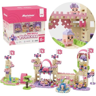 sarcia.eu Marioinex Mini Waffle Księżniczka ZESTAW klocków konstrukcyjnych, MIĘKKIE klocki dla dzieci, BEZPIECZNE - 280 elementów sarcia.eu Marioinex Mini Waffle Księżniczka ZESTAW klocków konstrukcyjnych, MIĘKKIE klocki dla dzieci, BEZPIECZNE - 280 elementów